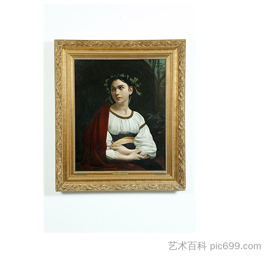 缪斯女神的肖像 Portrait of a muse威廉阿道夫布格罗 艺术百科