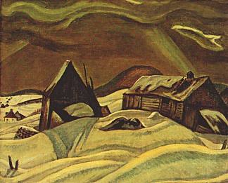 灰色日，劳伦人 Grey Day, Laurentians (1928)，A·Y·杰克逊