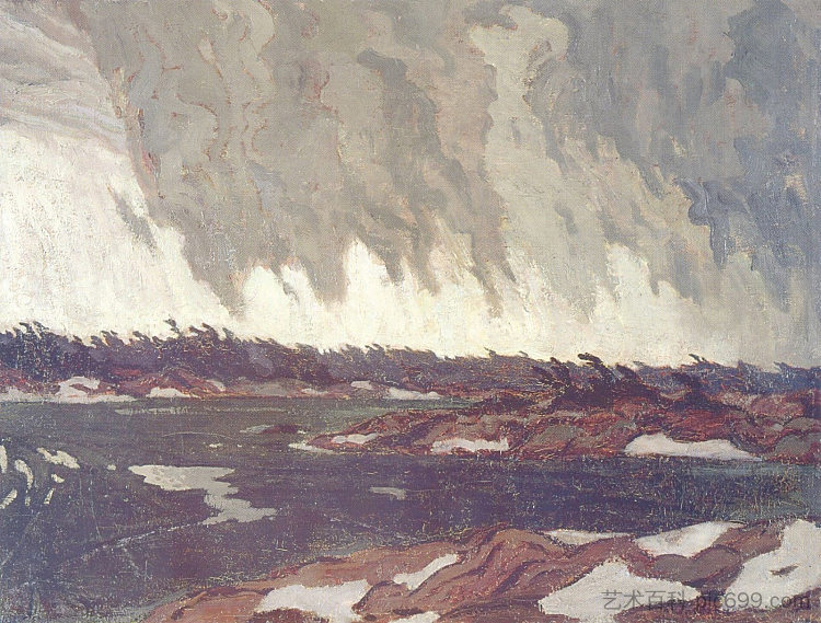 三月风暴，乔治亚湾 March Storm, Georgian Bay (1920)，A·Y·杰克逊