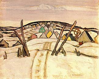 冬季之路，魁北克 The Winter Road, Quebec (1921)，A·Y·杰克逊