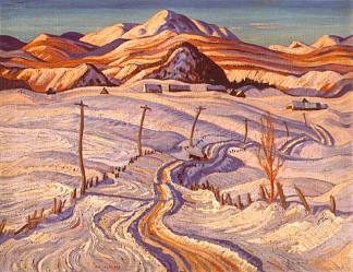 夏勒沃瓦县冬日的早晨 Winter Morning, Charlevoix County (1933)，A·Y·杰克逊