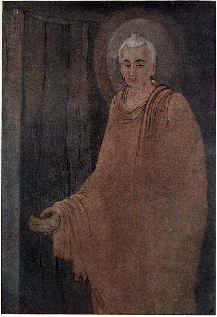 布达哈 饰 药人 Budhha as Medicant (c.1914; India  )，阿巴宁德拉纳特·泰戈尔