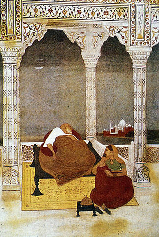 沙贾汗逝世 The Passing of Shah Jahan (1902)，阿巴宁德拉纳特·泰戈尔