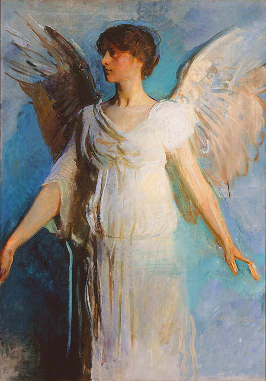 天使 An Angel (1893)，雅培·亨德森·塞耶