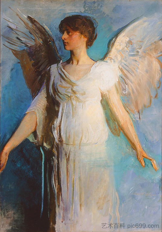 天使 An Angel (1893)，雅培·亨德森·塞耶