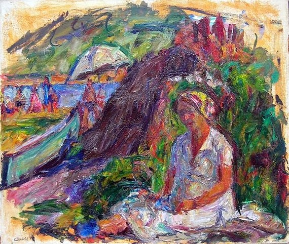 艺术家的妻子 Artist's Wife (1937)，亚伯拉罕·曼尼维奇