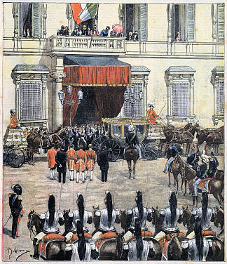 意大利王国XXX立法机构就职典礼 Inauguration of the XXX Legislature of the Kingdom of Italy (1900)，阿奇尔·贝尔特拉姆