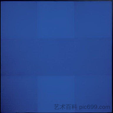 抽象绘画：蓝色 Abstract Painting: Blue (1953)，阿德·赖因哈特