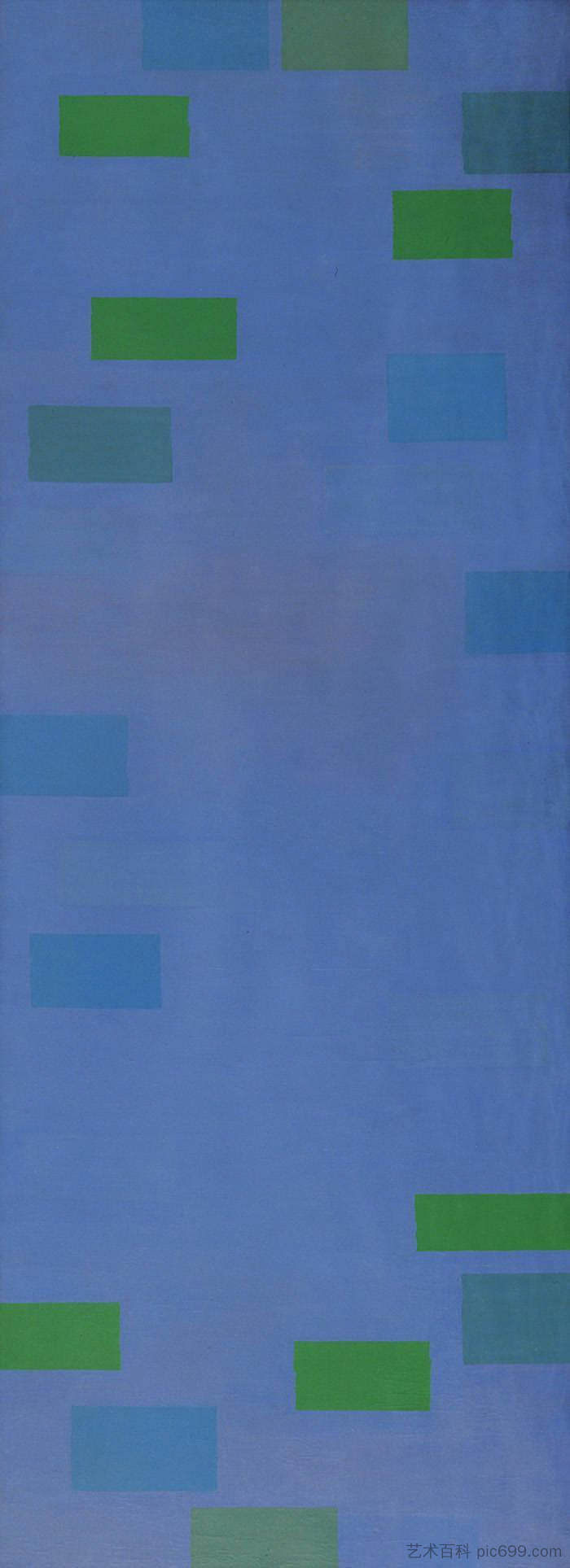 抽象绘画， 蓝色 Abstract Painting, Blue (1952)，阿德·赖因哈特