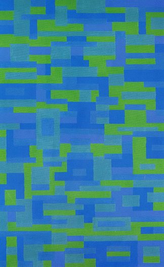 蓝绿色绘画 Blue-Green Painting (1948)，阿德·赖因哈特