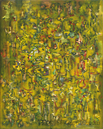 43号(抽象绘画,黄色) Number 43 (Abstract Painting, Yellow) (1947),阿德·赖因哈特