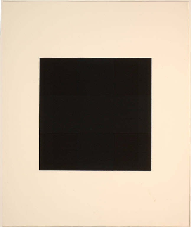 无题（选自作品集《十幅作品×十画家》） Untitled (from the Portfolio "Ten Works X Ten Painters") (1964)，阿德·赖因哈特