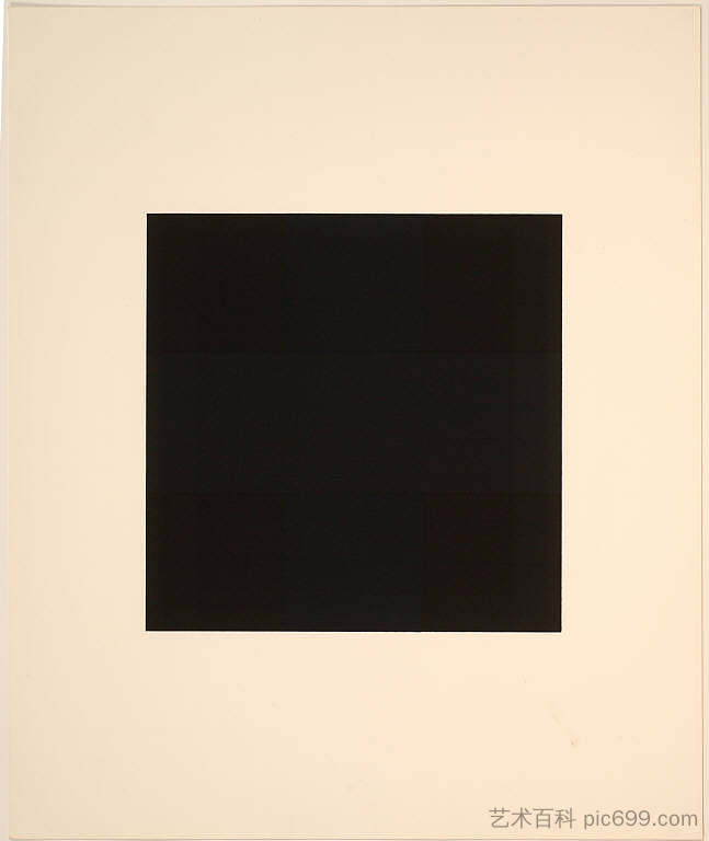 无题(选自作品集《十幅作品×十画家》) Untitled (from the Portfolio "Ten Works X Ten Painters") (1964),阿德·赖因哈特