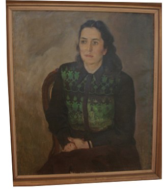 乌克兰著名艺术家塔季扬娜·亚布隆斯卡的肖像 Portrait of the Famous Ukrainian Artist Tatiana Yablonska，阿达尔伯特米哈伊洛维奇埃尔代利