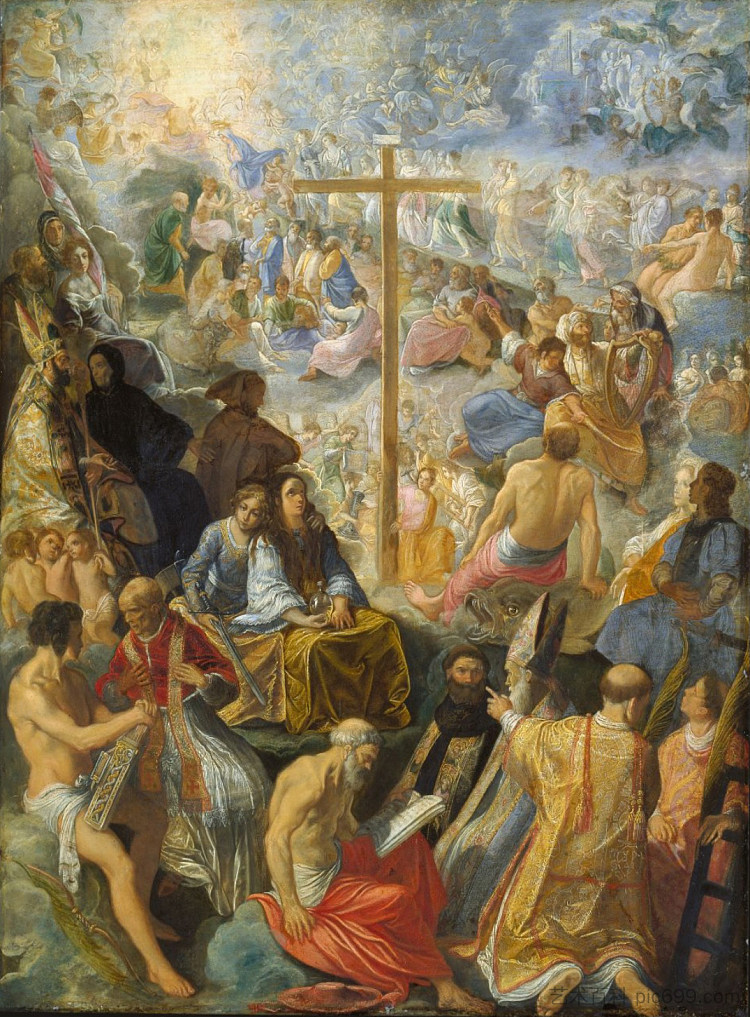 十字架的荣耀 Glorification of the Cross (c.1600)，亚当·埃尔斯海默