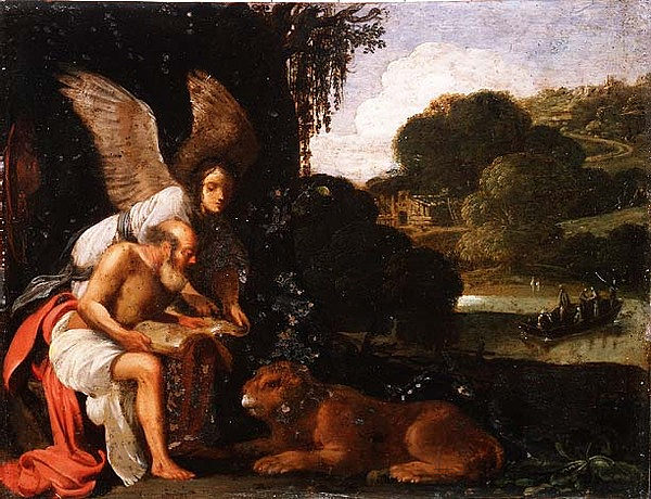 荒野中的圣杰罗姆 St. Jerome in the Wilderness (1610)，亚当·埃尔斯海默