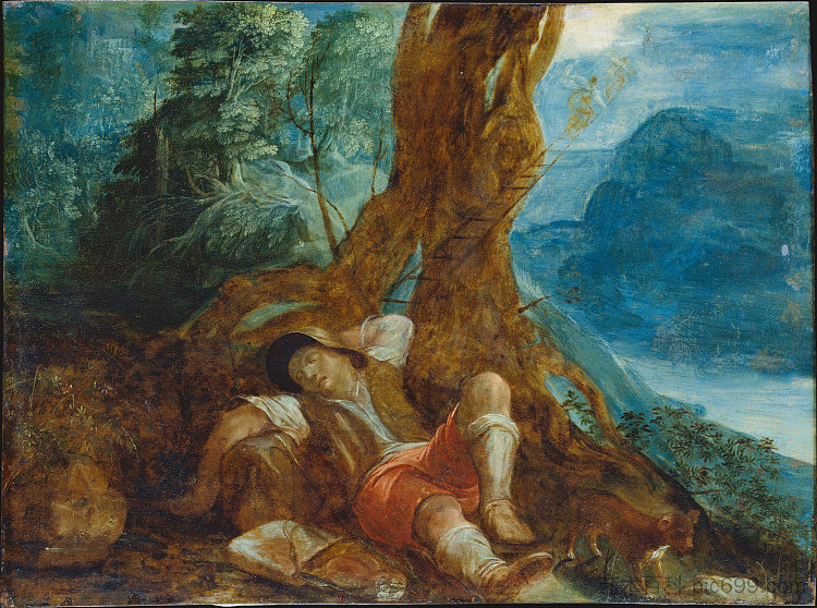 雅各布的梦 Jacob's Dream (c.1598)，亚当·埃尔斯海默