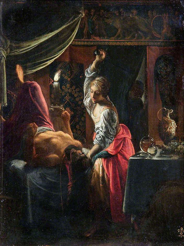 朱迪思杀死霍洛弗内斯 Judith slays Holofernes (1603)，亚当·埃尔斯海默