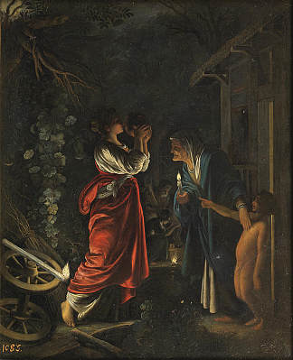 赫库巴之家的谷神星 Ceres at the House of Hecuba (c.1605)，亚当·埃尔斯海默