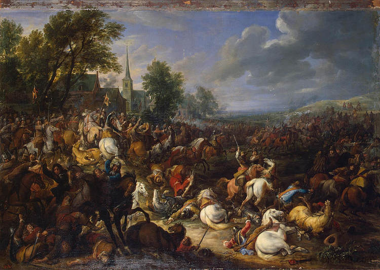 髑髅地在战斗中 Calvary in the Battle (1657)，亚当范德穆伦