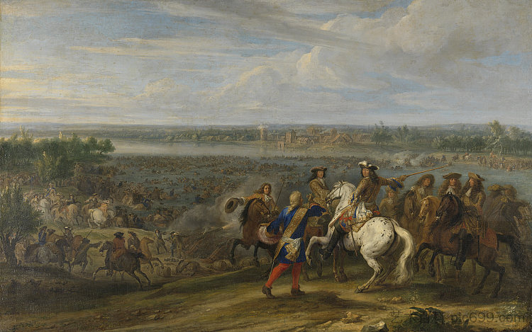 洛德维克十四世在洛比斯进入荷兰 Lodewijk Xiv Trekt Bij Lobith Nederland Binnen (1690),亚当范德穆伦
