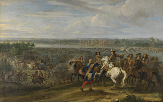 洛德维克十四世在洛比斯进入荷兰 Lodewijk Xiv Trekt Bij Lobith Nederland Binnen (1690)，亚当范德穆伦