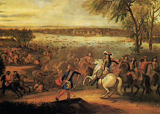 路易十四经过莱茵河，1672年 Louis Xiv Passing the Rhine, 1672，亚当范德穆伦
