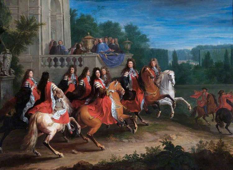 “科尔伯特家族”的绘画，没有指定所代表的人物 Tableau De La "famille Colbert", Sans Précision Sur Les Personnages Représentés (1683)，亚当范德穆伦