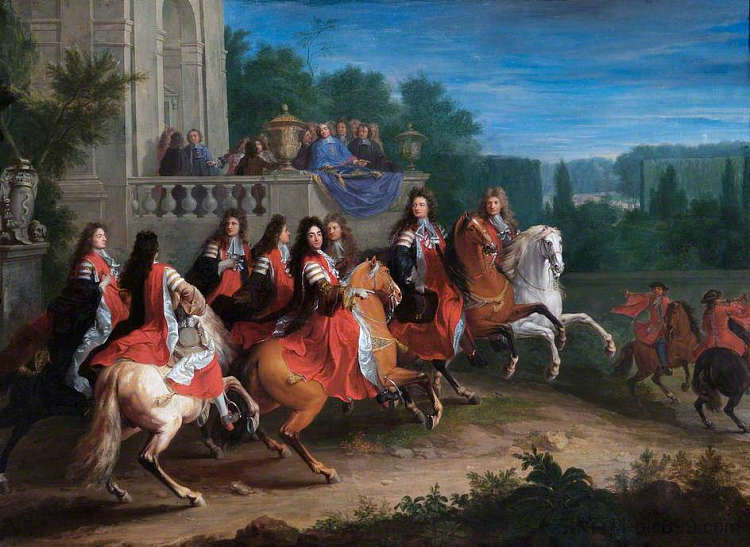 “科尔伯特家族”的绘画,没有指定所代表的人物 Tableau De La "famille Colbert", Sans Précision Sur Les Personnages Représentés (1683),亚当范德穆伦