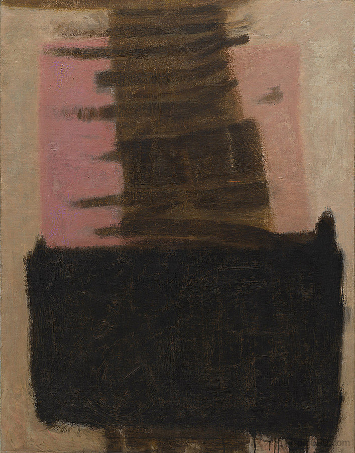 黑色和赭色的构图 Composition in Black & Ochre (1957)，阿贾云克斯