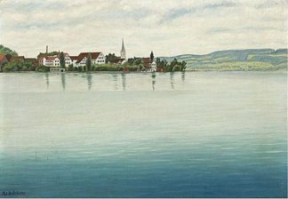 从下湖看柏林根 Berlingen Seen from the Untersee (1926)，阿道夫迪特里希