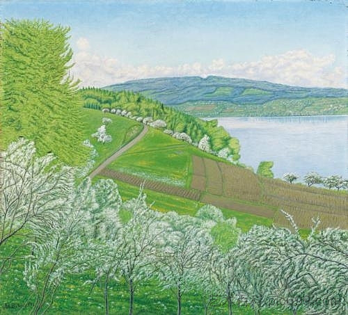 博登湖的春天 Spring time at Lake Constance (1932),阿道夫迪特里希