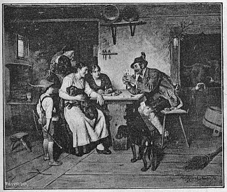 纸牌技巧 Card tricks (c.1888)，阿道夫·埃伯勒