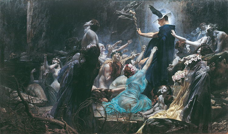 阿切隆之魂 The Souls of Acheron (1898; Italy ),阿道夫·西雷米·希斯彻