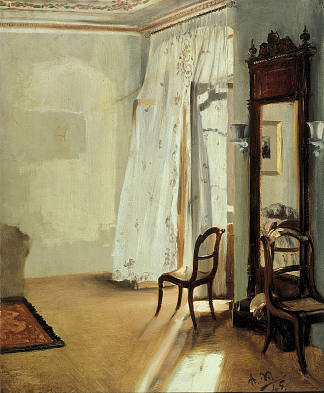 阳台客房 Balcony Room (1845)，阿道夫·门采尔