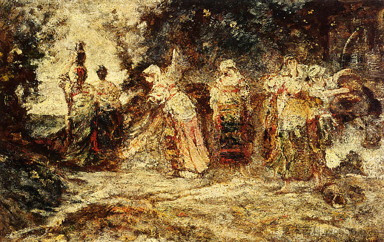 在井边 At The Well,阿道夫·约瑟夫·托马斯
