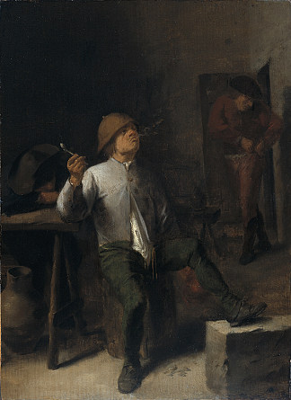 吸烟者 The Smoker (1630 – 1638)，阿德里安·布鲁维尔