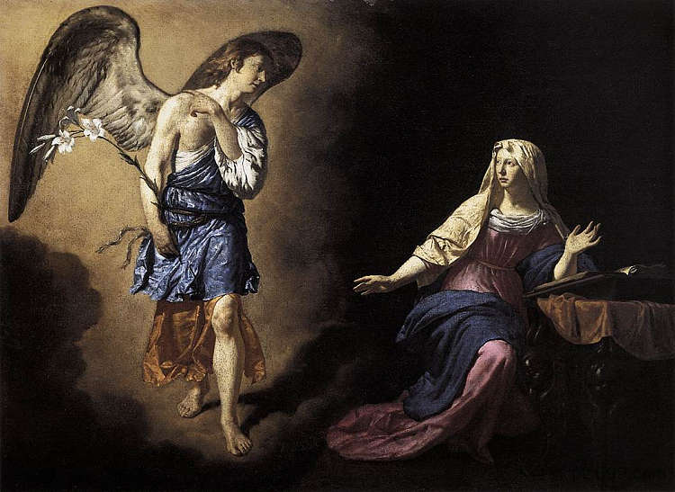 天使报喜 The Annunciation (1667)，阿德里安·凡·德·维尔德