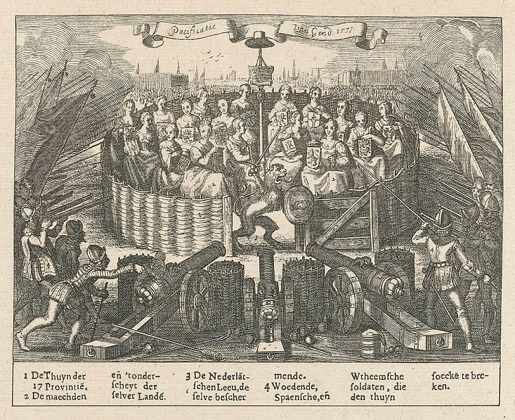 描绘根特安抚的寓言 Allegory depicting the Pacification of Ghent，阿德里安范德韦恩