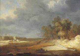 景观 Landscape (1639)，阿德里安·范·奥斯塔德