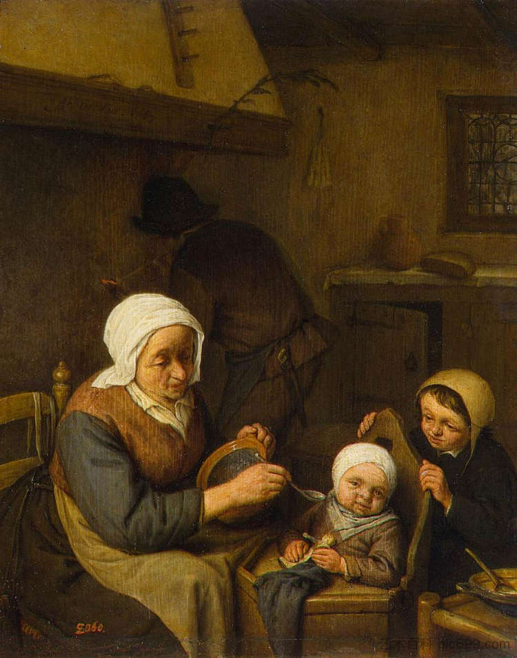农民家庭 Peasant Family (1667),阿德里安·范·奥斯塔德