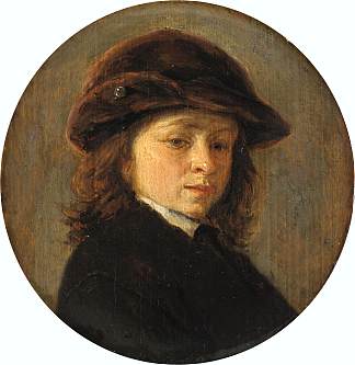 一个男孩的肖像 Portrait of a Boy (1685)，阿德里安·范·奥斯塔德