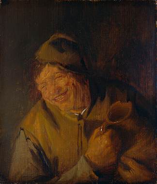 风流倜傥的农民 The Merry Peasant (1630)，阿德里安·范·奥斯塔德