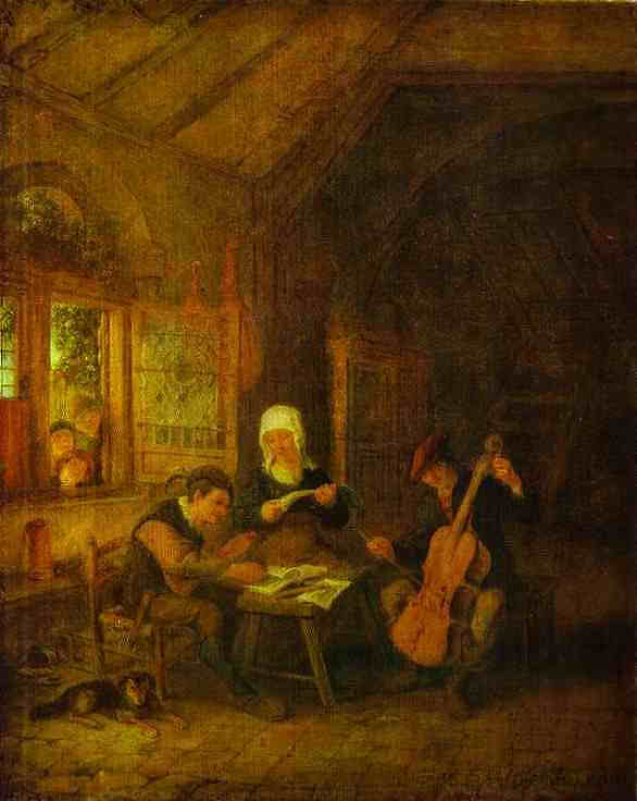 乡村音乐家 Village Musicians (1655),阿德里安·范·奥斯塔德