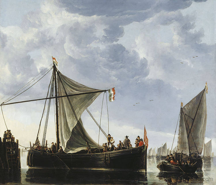 通道船 The Passage Boat (c.1650),阿尔伯特·库普