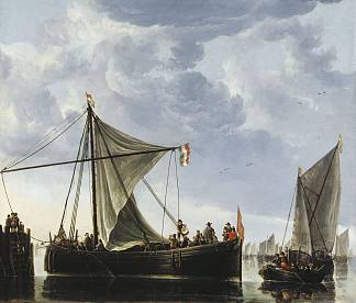通道船 The Passage Boat (c.1650)，阿尔伯特·库普