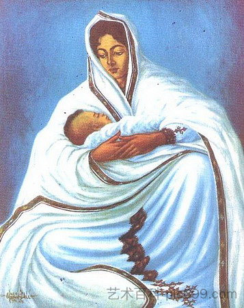 埃塞俄比亚母亲 Mother Ethiopia (1963)，Afewerk Tekle