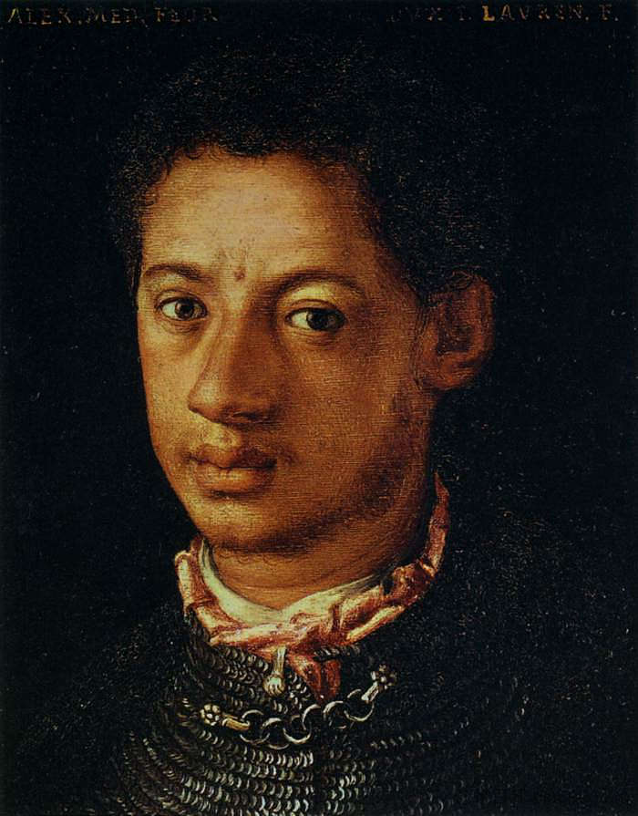 亚历山德罗·德·美第奇 Alessandro de' Medici (c.1560)，阿尼奥洛·布伦齐诺