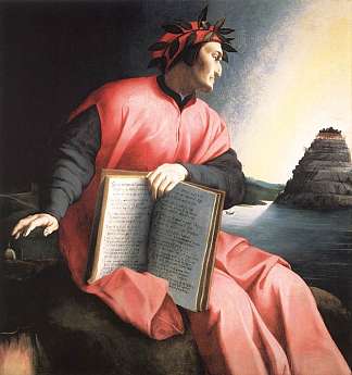 但丁的寓言肖像 Allegorical Portrait of Dante (1530)，阿尼奥洛·布伦齐诺