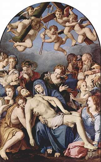 十字架上的沉积 Deposition from the Cross (1545)，阿尼奥洛·布伦齐诺
